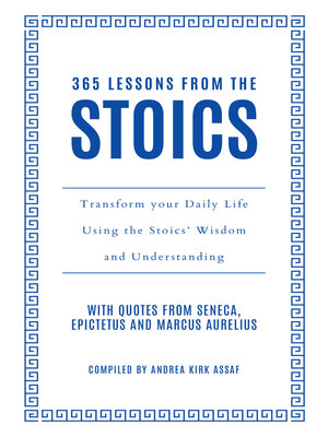 cover image of 365 Lessons from the Stoics